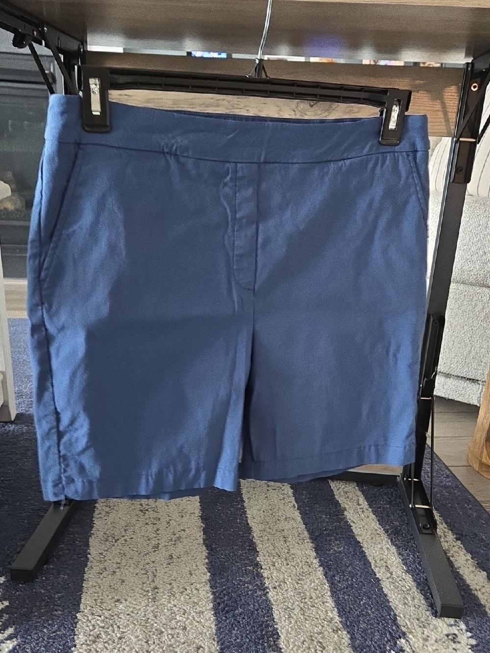 Tribal Women's Slate Blue Pull-On Bermuda Shorts